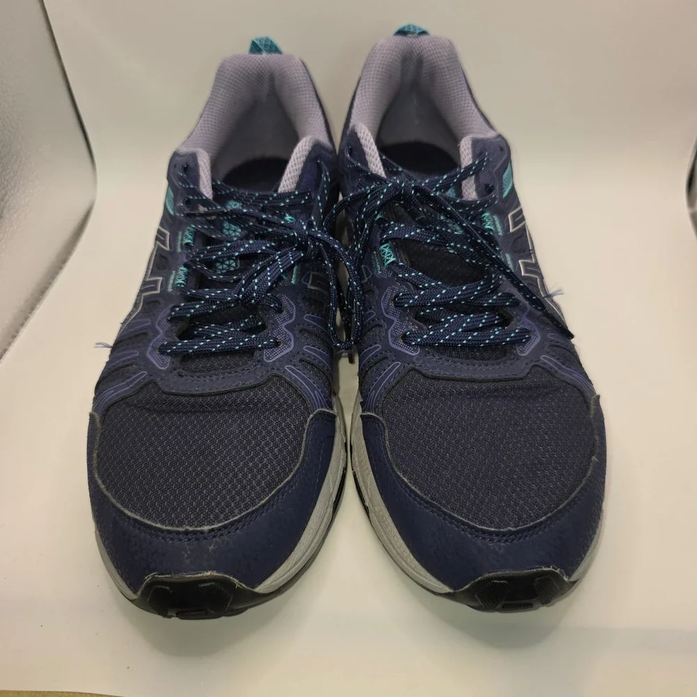ASICS Gel Venture 7 Womens 11 Wide Navy Blue Trail Running Shoes 1012A477